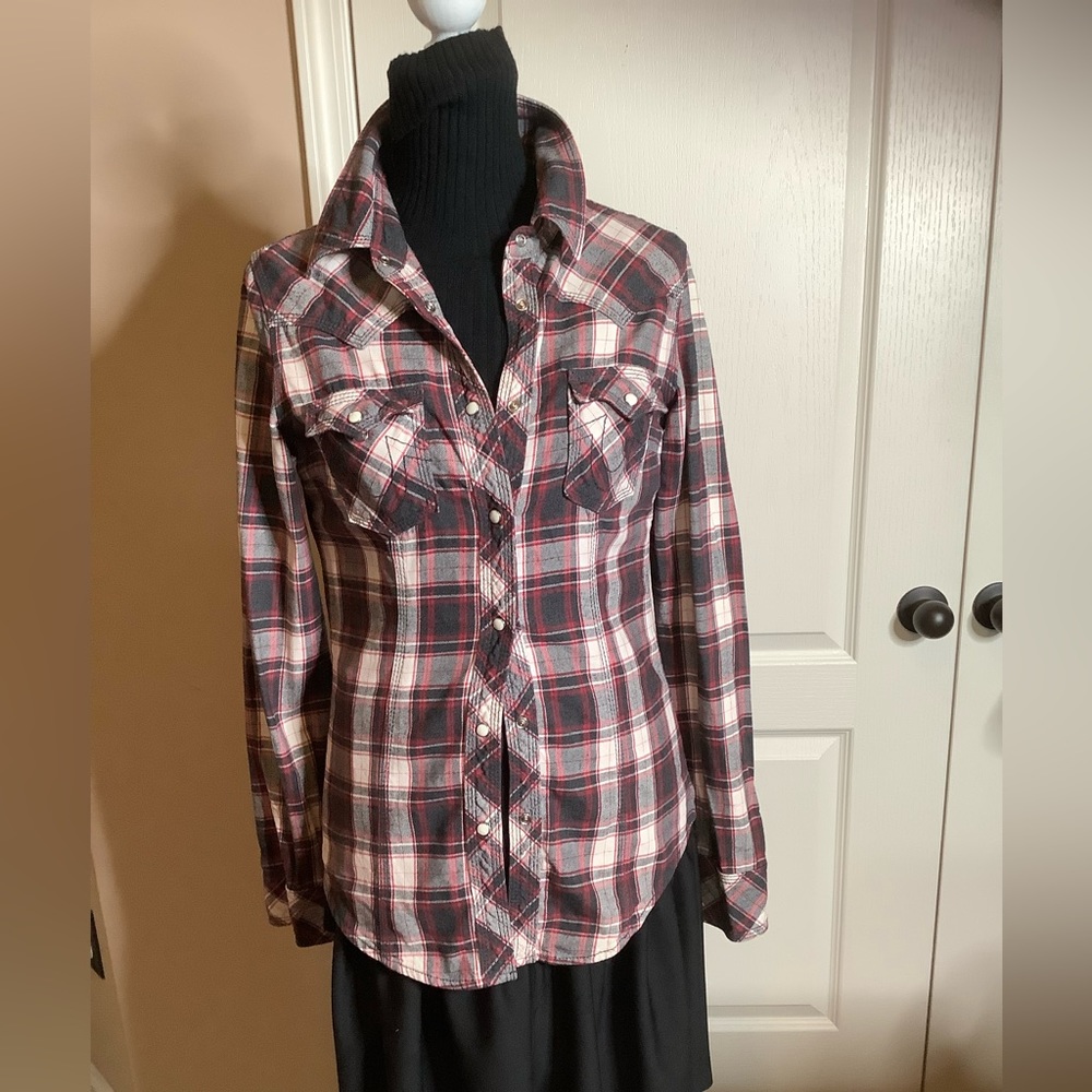 True Religion Women Plaid Shirt